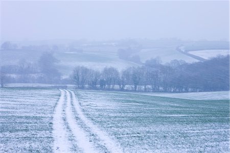 english country road england - Rolling farmland during a winter blizzard, Morchard Bishop, Devon, England, United Kingdom, Europe Stock Photo - Rights-Managed, Code: 841-03518714