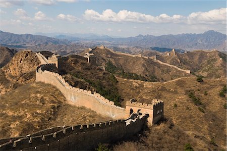 View of a section of the Great Wall, UNESCO World Heritage Site, between Jinshanling and Simatai near Beijing, China, Asia Foto de stock - Con derechos protegidos, Código: 841-03518790