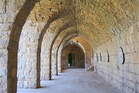 palace corridor - Stone corridor, Palace of Beiteddine, Lebanon, Middle East Stock Photo - Rights-Managed, Code: 841-03518844