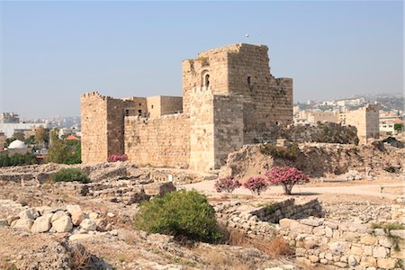 Crusader Castle, Ancient ruins, Byblos, UNESCO World Heritage Site, Jbail, Lebanon, Middle East Stock Photo - Rights-Managed, Code: 841-03518857