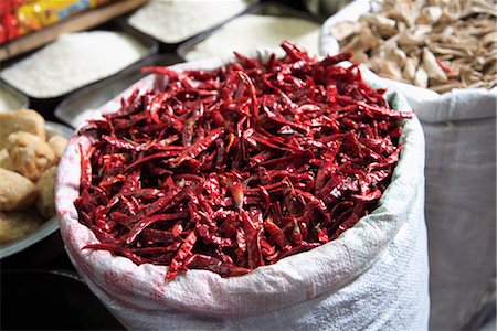 Red chillies for sale, Old Delhi, India, Asia Stock Photo - Rights-Managed, Code: 841-03518875