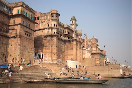 Ghats, Varanasi, Uttar Pradesh, Inde, Asie Photographie de stock - Rights-Managed, Code: 841-03518888