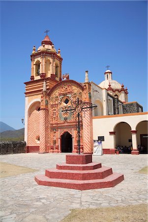 sierra - Conca Mission, UNESCO World Heritage Site, one of five Sierra Gorda missions designed by Franciscan Fray Junipero Serra, Arroyo Seco, Querétaro, Mexico, North America Foto de stock - Direito Controlado, Número: 841-03518883