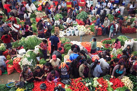 fresh produce market - Produce market, Chichicastenango, Guatemala, Central America Stock Photo - Rights-Managed, Code: 841-03518903