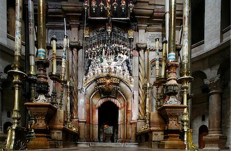 Tomb of Jesus at Church of the Holy Sepulchre, Old City, Jerusalem, Israel, Middle East Stock Photo - Rights-Managed, Code: 841-03519016