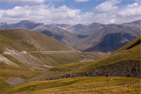 simsearch:841-03520084,k - Wild mountain landscape, Song Kol, Kyrgyzstan, Central Asia, Asia Stock Photo - Rights-Managed, Code: 841-03520090