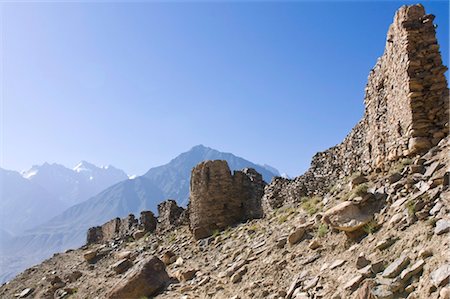 fort wall - Yamchun fortress, Yamchun, Wakhan Valley, The Pamirs, Tajikistan, Central Asia, Asia Stock Photo - Rights-Managed, Code: 841-03520152
