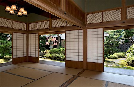 simsearch:841-03520256,k - View of landscape garden at the Kyu Uchiyamake Samurai house in Echizen-Ono, Fukui, Japan, Asia Foto de stock - Direito Controlado, Número: 841-03520264