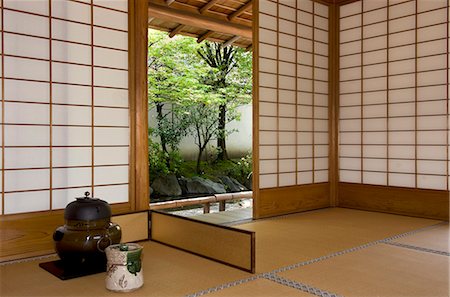 simsearch:841-03520256,k - Tea ceremony utensils at the Yokokan residence of the Matsudaira family in Fukui City, Japan, Asia Foto de stock - Direito Controlado, Número: 841-03520266