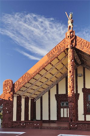 Tamate Kapua Meeting House, Rotorua, Bay of Plenty, North Island, New Zealand, Pacific Stock Photo - Rights-Managed, Code: 841-03674160