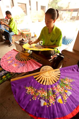 Bo Sang, Umbrella Village, Chiang Mai Province, Thailand, Southeast Asia, Asia Foto de stock - Con derechos protegidos, Código: 841-03674634