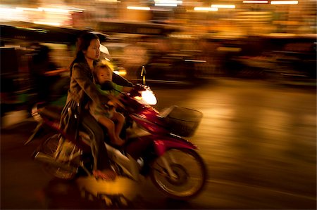 scooter child - Night Market, Chiang Mai, Chiang Mai Province, Thailand, Soiutheast Asia, Asia Stock Photo - Rights-Managed, Code: 841-03674639