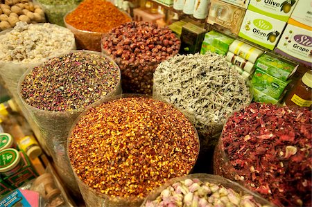 spices on market - Spice Souk, Dubai, United Arab Emirates, Middle East Stock Photo - Rights-Managed, Code: 841-03674678
