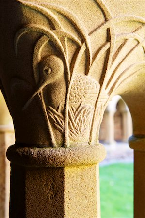 simsearch:841-03870603,k - Finely carved capitals in the Cloisters, Iona Abbey, Isle of Iona, Scotland, United Kingdom, Europe Foto de stock - Con derechos protegidos, Código: 841-03674694