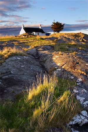 Cottage sur l'east coast of Mull, Isle of Mull, Hébrides intérieures en Écosse, Royaume-Uni, Europe Photographie de stock - Rights-Managed, Code: 841-03674691