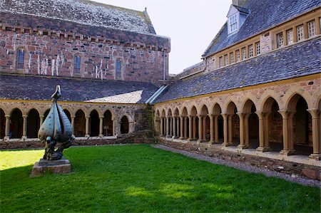 Cloître, Abbaye d'Iona, l'île d'Iona, Ecosse, Royaume-Uni, Europe Photographie de stock - Rights-Managed, Code: 841-03674704