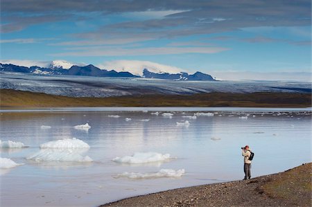 simsearch:841-03057745,k - Fjallsarlon glacial lake and Fjallsjokull (Oraefajokull) glacier near Jokulsarlon glacial lagoon, south-east Iceland (Austurland), Iceland, Polar Regions Foto de stock - Con derechos protegidos, Código: 841-03674725