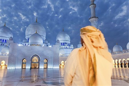 Sheikh Zayed Bin Sultan Al Nahyan Mosque, Abu Dhabi, United Arab Emirates, Middle East Stock Photo - Rights-Managed, Code: 841-03674945