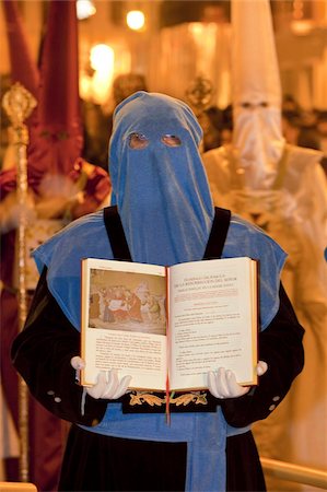 semana santa - Semana Santa (Holy Week) celebrations, Malaga, Andalucia, Spain, Europe Stock Photo - Rights-Managed, Code: 841-03674977