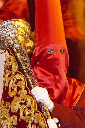 Semana Santa (Holy Week) celebrations, Malaga, Andalucia, Spain, Europe Fotografie stock - Rights-Managed, Codice: 841-03674970