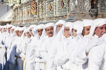 spain festival - Semana Santa (Holy Week) celebrations, Malaga, Andalucia, Spain, Europe Stock Photo - Rights-Managed, Code: 841-03674982