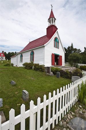 quebec province - The Historic Indians chapel in Tadoussac, Quebec, Canada, North America Stock Photo - Rights-Managed, Code: 841-03675014