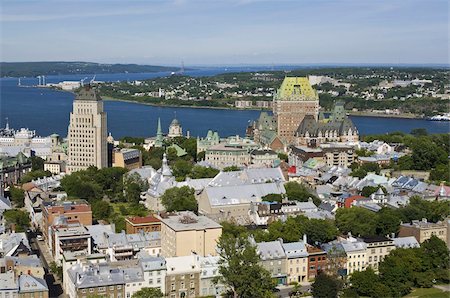 simsearch:841-03672516,k - Looking down on the Old City, Quebec City, Quebec, Canada, North America Fotografie stock - Rights-Managed, Codice: 841-03675027