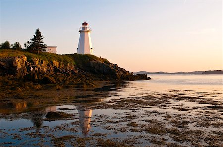 Letite Passage Lighthouse (Green's Point Lightstation), New Brunswick, Canada, North America Foto de stock - Con derechos protegidos, Código: 841-03675037