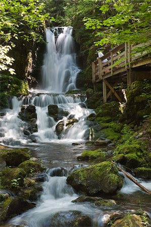 Dickson Falls in Fundy National Park, New Brunswick, Canada, North America Foto de stock - Direito Controlado, Número: 841-03675042