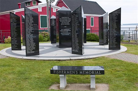 Mémorial de pêcheurs à Lunenburg, en Nouvelle-Écosse, au Canada, en Amérique du Nord Photographie de stock - Rights-Managed, Code: 841-03675092