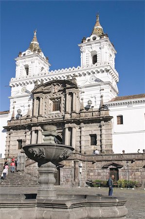 plaza san francisco - San Francisco Church and Plaza de San Francisco, Historic Center, UNESCO World Heritage Site, Quito, Ecuador, South America Stock Photo - Rights-Managed, Code: 841-03675176