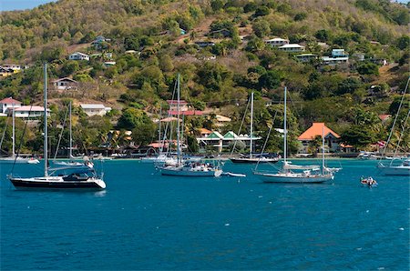 port elizabeth - Port Elizabeth harbour, Bequia, St. Vincent and The Grenadines, Windward Islands, West Indies, Caribbean, Central America Foto de stock - Con derechos protegidos, Código: 841-03675186