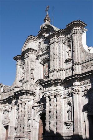 quito - La Compania church, Historic Center, UNESCO World Heritage Site, Quito, Ecuador, South America Foto de stock - Con derechos protegidos, Código: 841-03675180