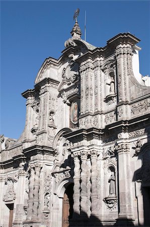 quito - La Compania church, Historic Center, UNESCO World Heritage Site, Quito, Ecuador, South America Stock Photo - Rights-Managed, Code: 841-03675180