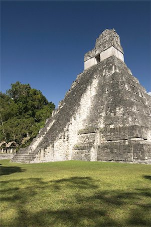 Temple No. 1 (Jaguar Temple), Tikal, UNESCO World Heritage Site, Tikal National Park, Peten, Guatemala, Central America Foto de stock - Con derechos protegidos, Código: 841-03675244