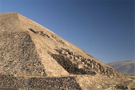 Temple le soleil, Zone archéologique de Teotihuacan, UNESCO World Heritage Site, Mexique, Amérique du Nord Photographie de stock - Rights-Managed, Code: 841-03675260