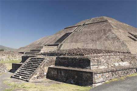 Temple of the Sun, Archaeological Zone of Teotihuacan, UNESCO World Heritage Site, Mexico, North America Foto de stock - Con derechos protegidos, Código: 841-03675262