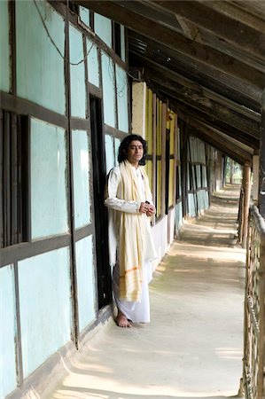 Monk, Dankhinbat Hindu monastery, Majuli Island, Assam, India, Asia Stock Photo - Rights-Managed, Code: 841-03675454