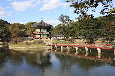 Gyeongbokgung Palace (Palais de bonheur, brillant), Séoul, Corée du Sud, Asie Photographie de stock - Rights-Managed, Code: 841-03675474