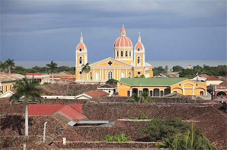 simsearch:841-03675495,k - Cathédrale de Granada, Granada, Nicaragua, l'Amérique centrale Photographie de stock - Rights-Managed, Code: 841-03675509