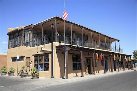 Adobe architecture, Old Town, Albuquerque, Nouveau-Mexique, États-Unis d'Amérique, Amérique du Nord Photographie de stock - Rights-Managed, Code: 841-03675570