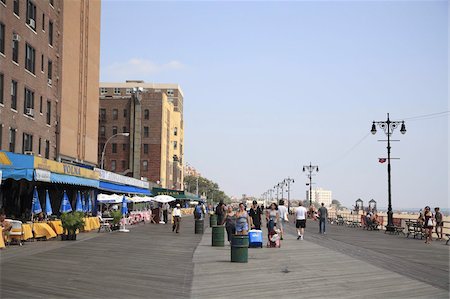 Brighton Beach Boardwalk, Little Russia, Brooklyn, New York City, United States of America, North America Foto de stock - Con derechos protegidos, Código: 841-03675587