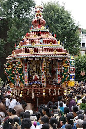 pictures hindu marriage ceremony - Chariot in festival procession, London, England, United Kingdom, Europe Stock Photo - Rights-Managed, Code: 841-03675649