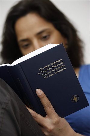pictures of people reading the bible - Woman reading a Bible, Jordan, Middle East Stock Photo - Rights-Managed, Code: 841-03675682