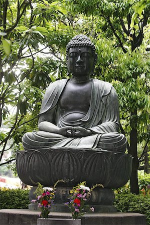 Meditating Buddha statue, Tokyo, Japan, Asia Stock Photo - Rights-Managed, Code: 841-03675816
