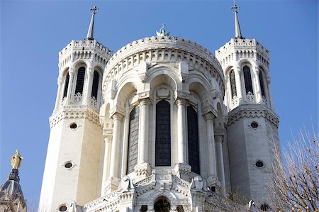 Fourviere Basilica, Lyon, Rhone, France, Europe Foto de stock - Con derechos protegidos, Código: 841-03675811