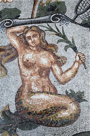 Astral sign of Virgo in mosaic in Galleria Umberto, Naples, Campania, Italy, Europe Stock Photo - Rights-Managed, Code: 841-03675961
