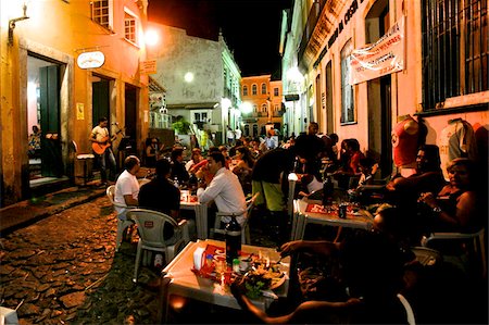 simsearch:841-03676094,k - Nightlife in the Pelourinho district Salvador de Bahia, Brazil, South America Stock Photo - Rights-Managed, Code: 841-03676091