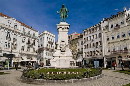 square portugal - Central square of Coimbra, Portugal, Europe Stock Photo - Rights-Managed, Code: 841-03676168