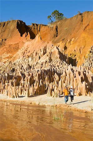 Red Tsingys, strange looking sandstone formations, near Diego Suarez (Antsiranana), Madagascar, Africa Stock Photo - Rights-Managed, Code: 841-03676359